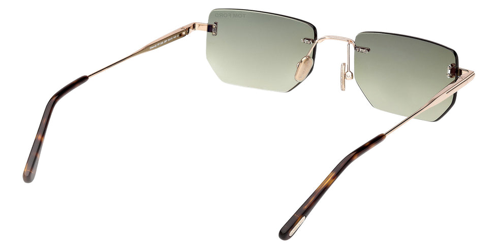 Tom Ford FT1355 ETHAN-02 28P 53 - Shiny Rose Gold / Gradient Green #id:ft135528p_s:102125