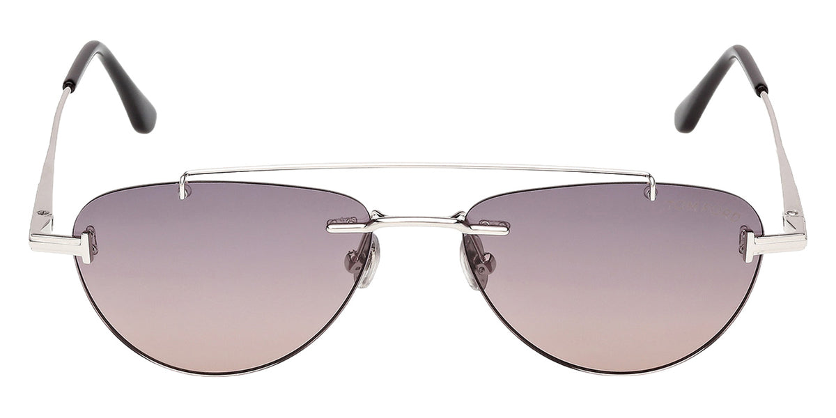 Tom Ford FT1356 ASTOR-02 16B 55 - Shiny Palladium / Gradient Smoke #id:ft135616b_s:100100