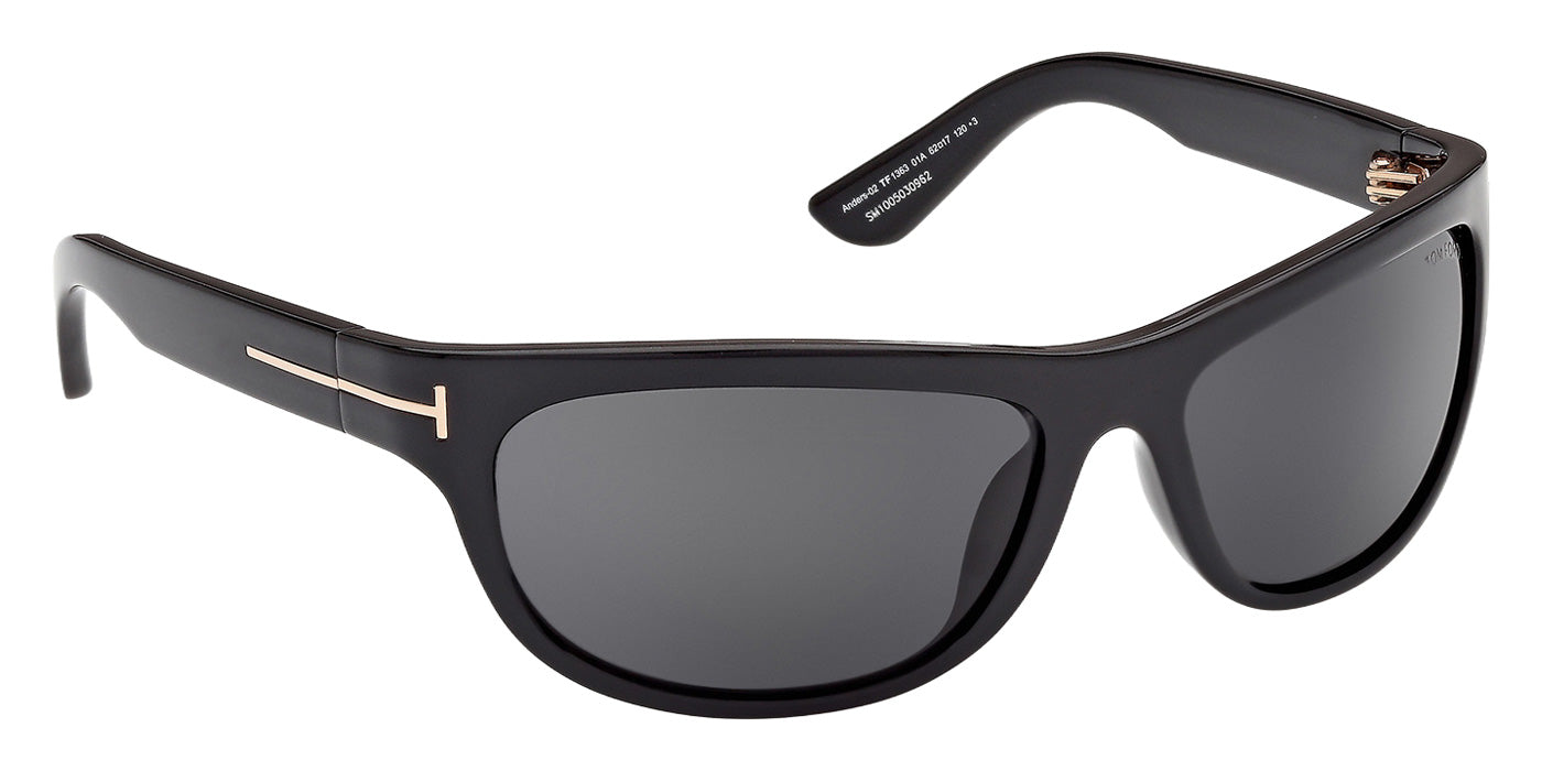 Tom Ford FT1363 ANDERS-02 01A 62 - Shiny Black / Smoke #id:ft136301a_s:100135