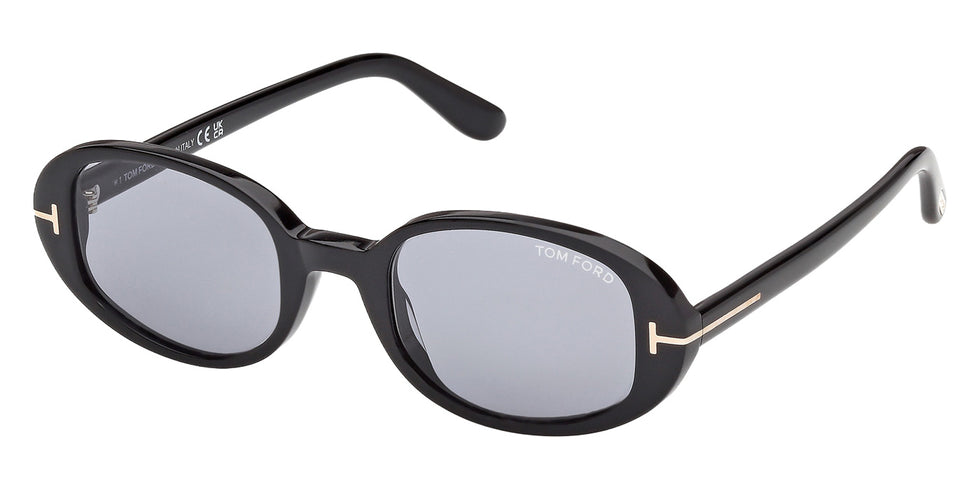 Tom Ford FT1364 IGGY 01A 49 - Shiny Black / Smoke #id:ft136401a_s:100105