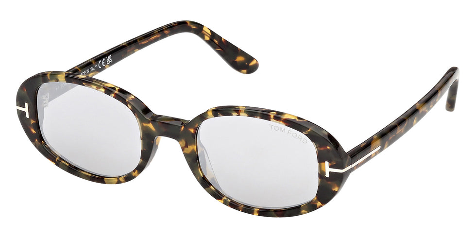 Tom Ford FT1364 IGGY 55C 49 - Colored Havana / Smoke Mirrored #id:ft136455c_s:106105