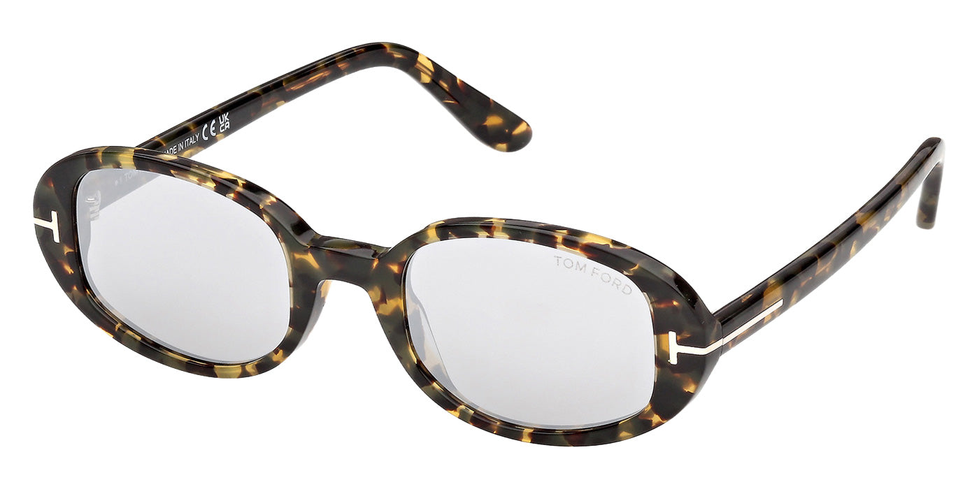 Tom Ford FT1364 IGGY 55C 49 - Colored Havana / Smoke Mirrored #id:ft136455c_s:106105
