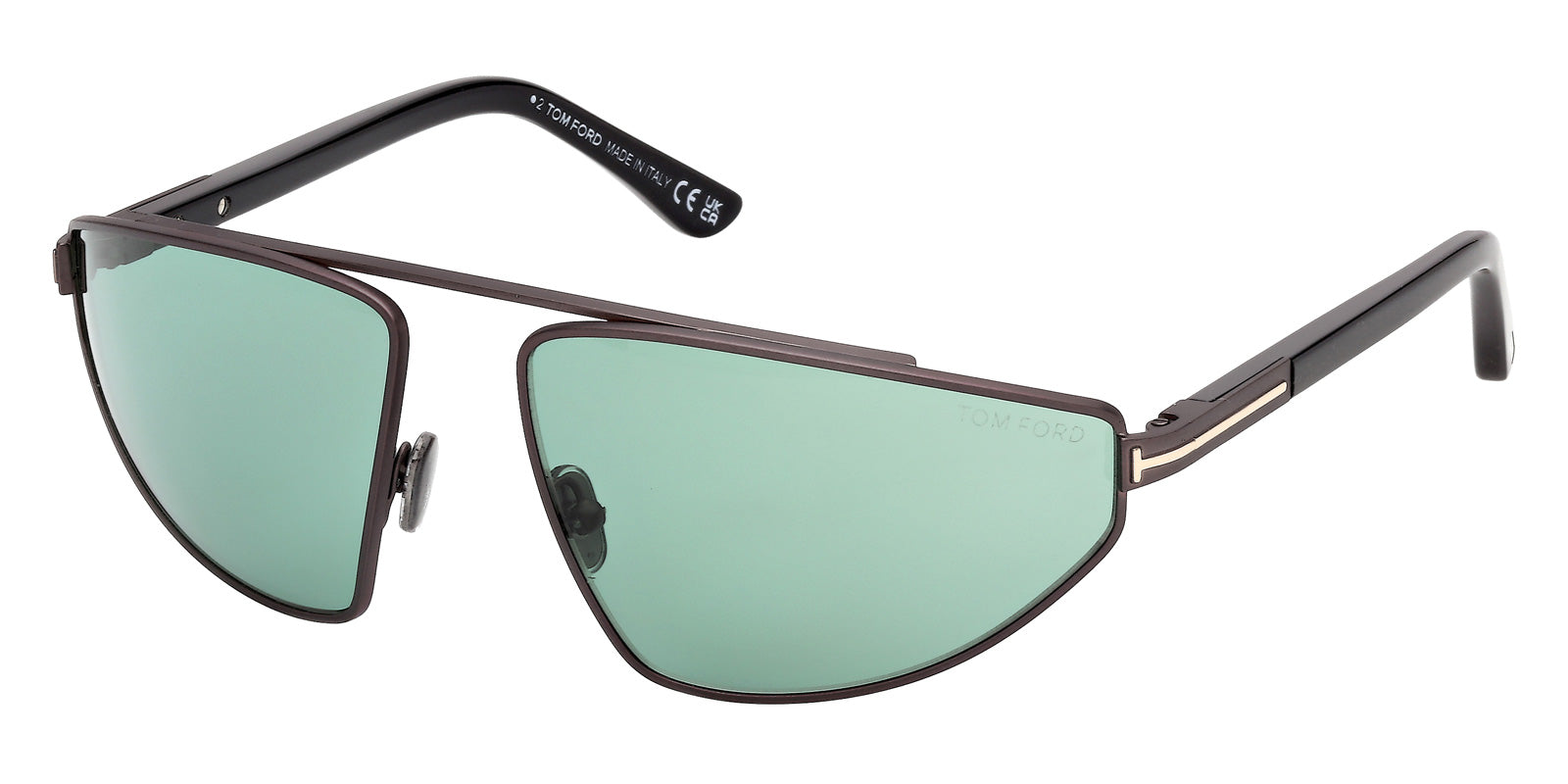 Tom Ford FT1399 PARKER-02 13N 64 - Matte Dark Ruthenium / Green #id:ft139913n_s:102105