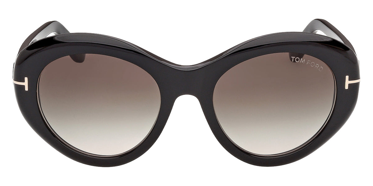 Tom Ford FT1423 ELODIE-02 01B 54 - Shiny Black / Gradient Smoke #id:ft142301b_s:100100