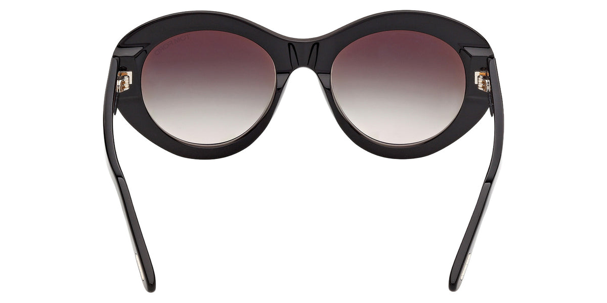 Tom Ford FT1423 ELODIE-02 01B 54 - Shiny Black / Gradient Smoke #id:ft142301b_s:100120