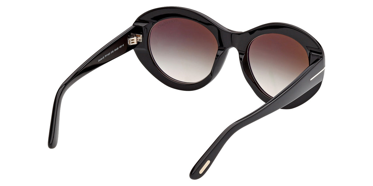 Tom Ford FT1423 ELODIE-02 01B 54 - Shiny Black / Gradient Smoke #id:ft142301b_s:100125