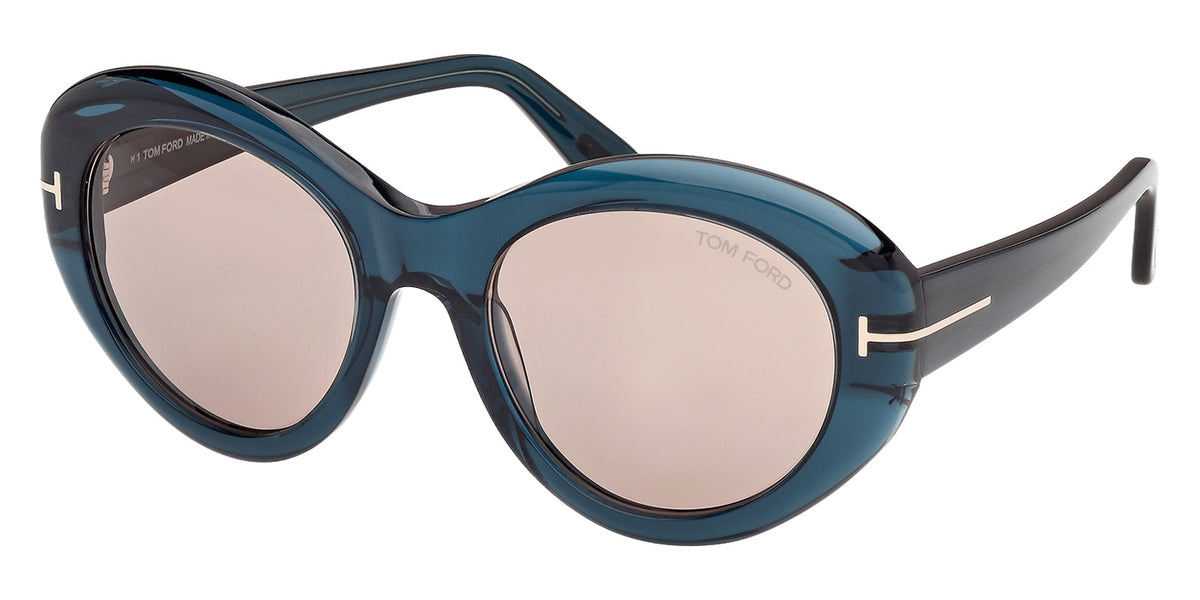 Tom Ford FT1423 ELODIE-02 87E 54 - Shiny Turquoise / Brown #id:ft142387e_s:104105