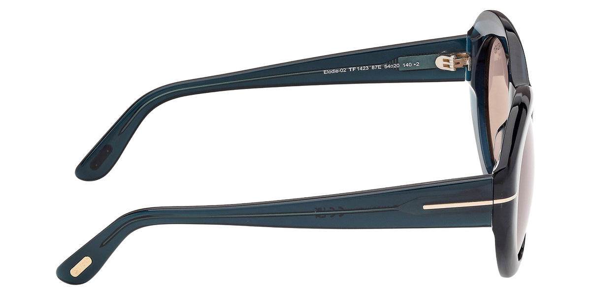 Tom Ford FT1423 ELODIE-02 87E 54 - Shiny Turquoise / Brown #id:ft142387e_s:104130