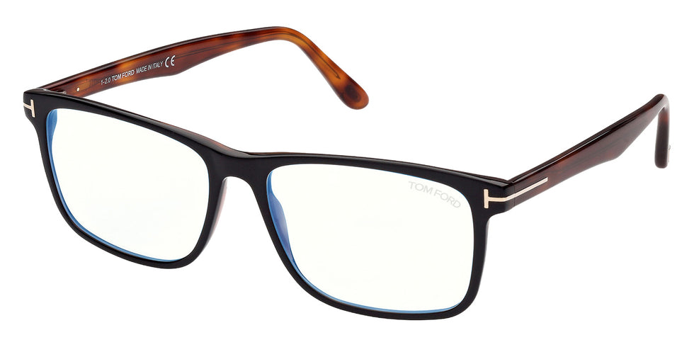 Tom Ford FT5752-B 005 55 - Black/Havana / Blue Filter #id:ft5752b005_s:100105