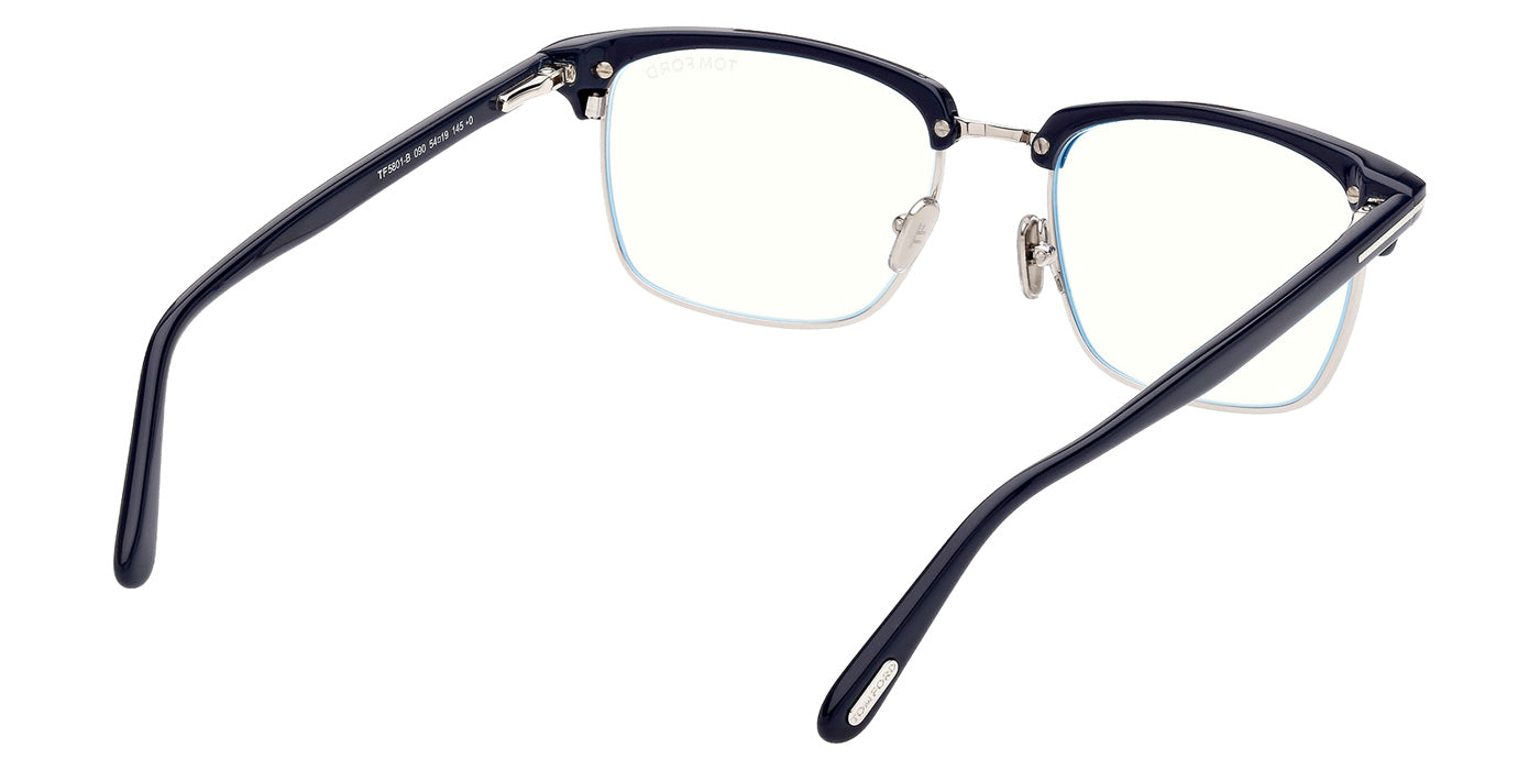 Tom Ford FT5801-B 090 54 - Shiny Palladium / Blue Filter #id:ft5801b090_s:100125