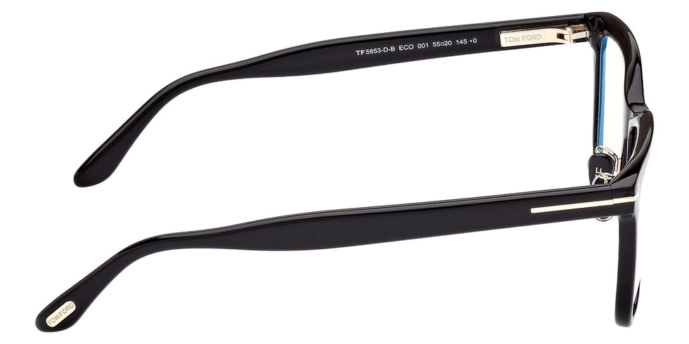 Tom Ford FT5853-D-B 001 55 - Shiny Black / Blue Filter #id:ft5853db001_s:100130