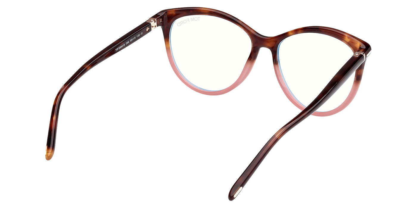 Tom Ford FT5990-B 056 55 - Colored Havana / Blue Filter #id:ft5990b056_s:100125