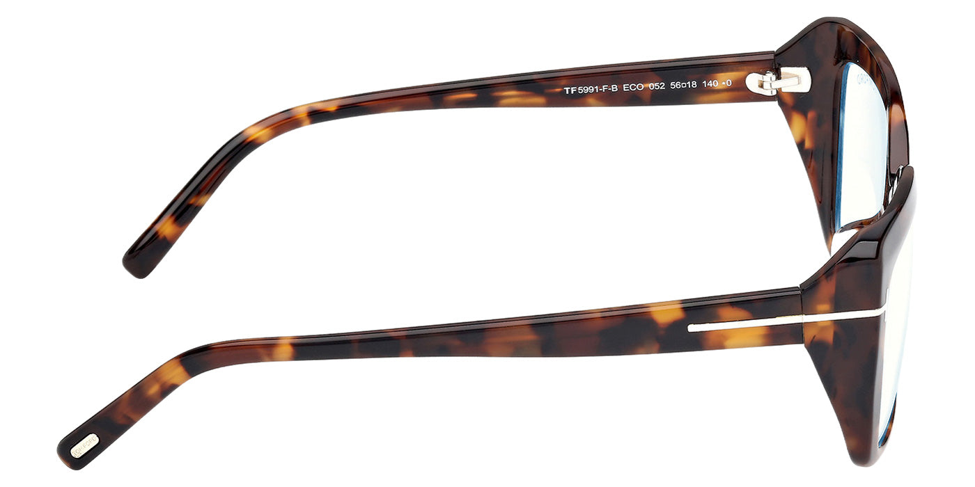 Tom Ford FT5991-F-B 052 56 - Dark Havana / Blue Filter #id:ft5991fb052_s:100130