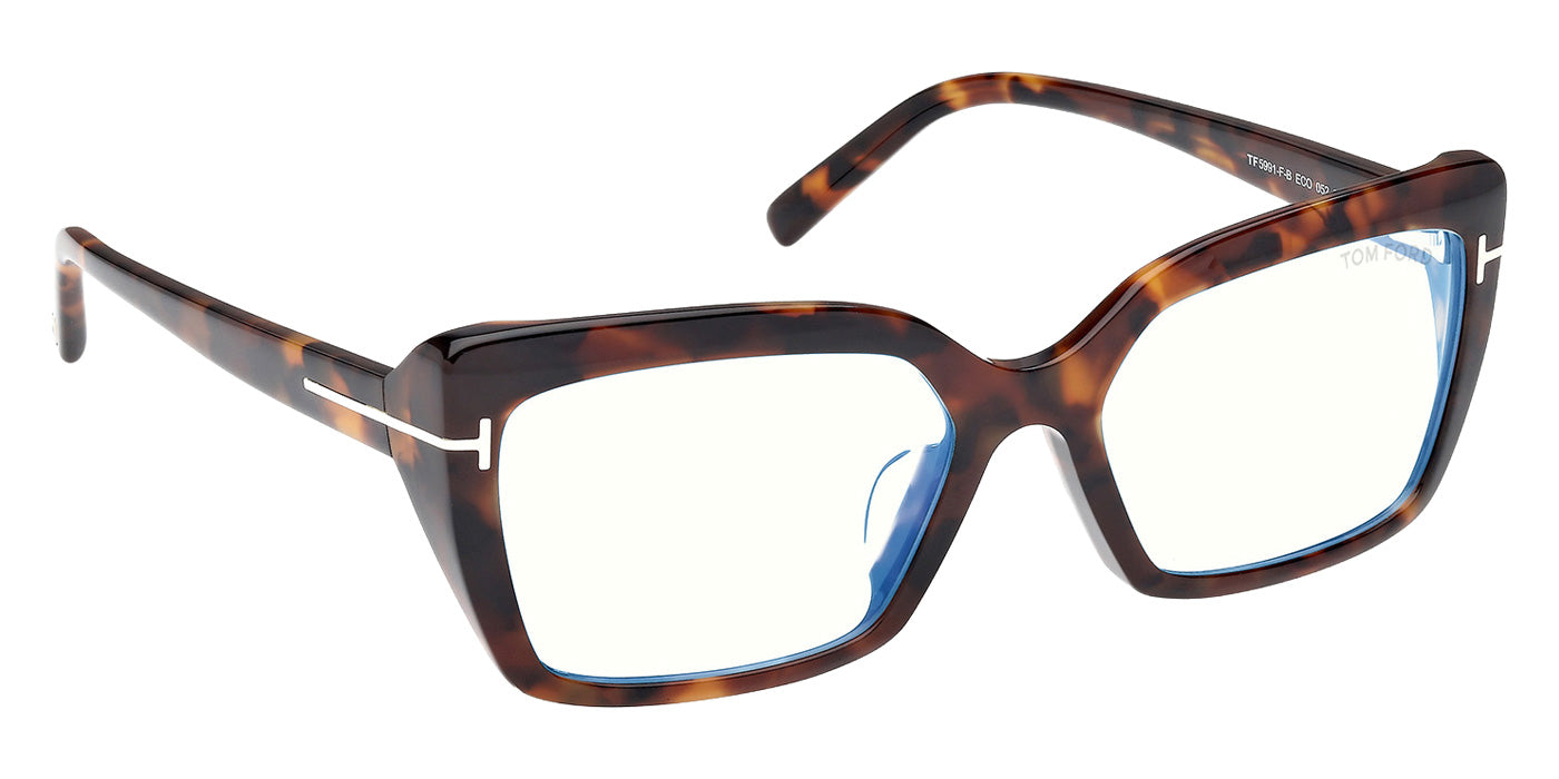 Tom Ford FT5991-F-B 052 56 - Dark Havana / Blue Filter #id:ft5991fb052_s:100135