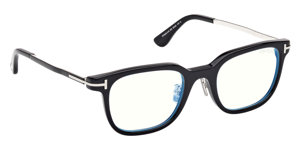 Tom Ford FT6022-D-B 005 52 - Shiny Black / Blue Filter #id:ft6022db005_s:100135