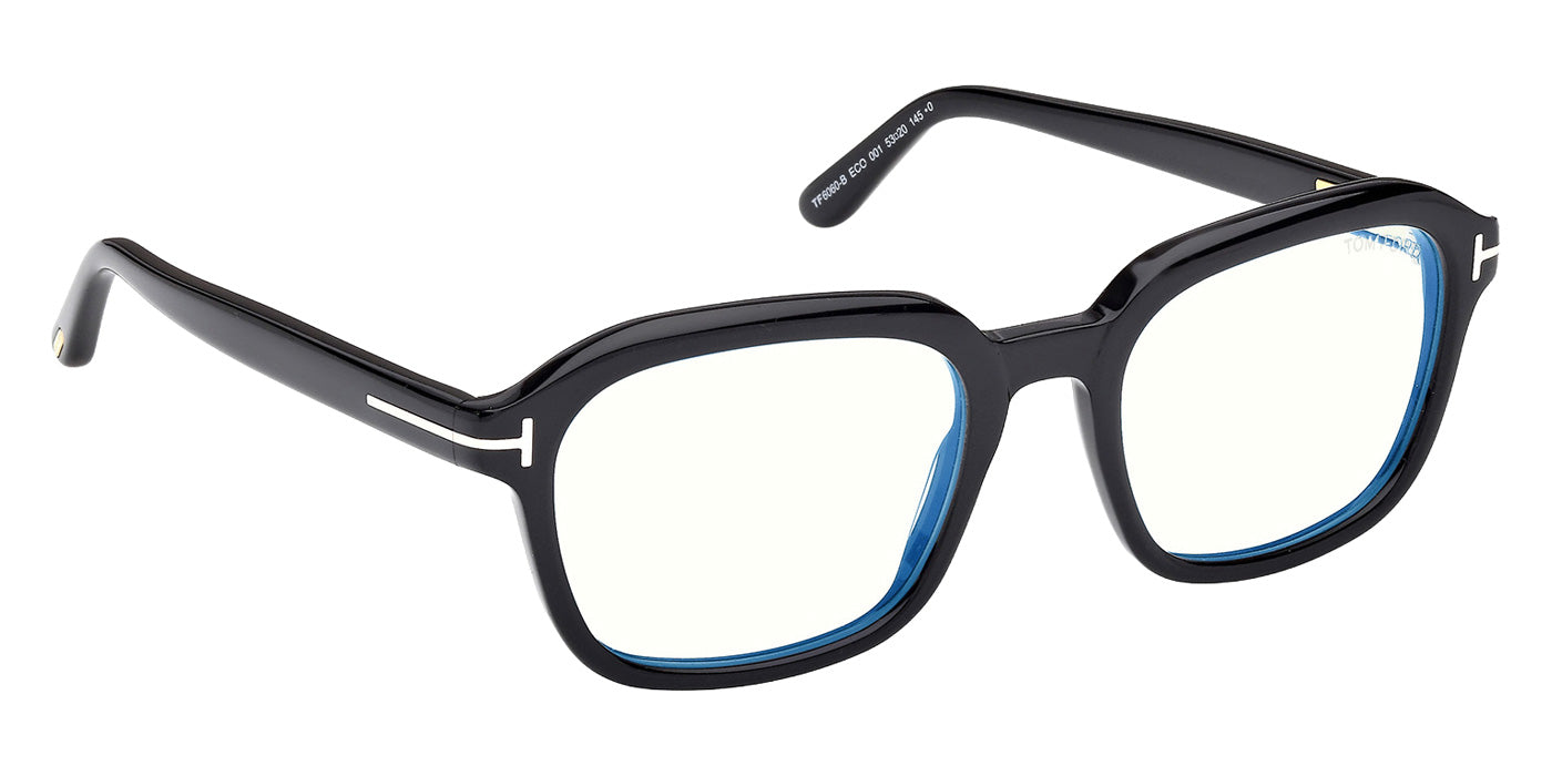 Tom Ford FT6060-B 001 53 - Shiny Black / Blue Filter #id:ft6060b001_s:100135