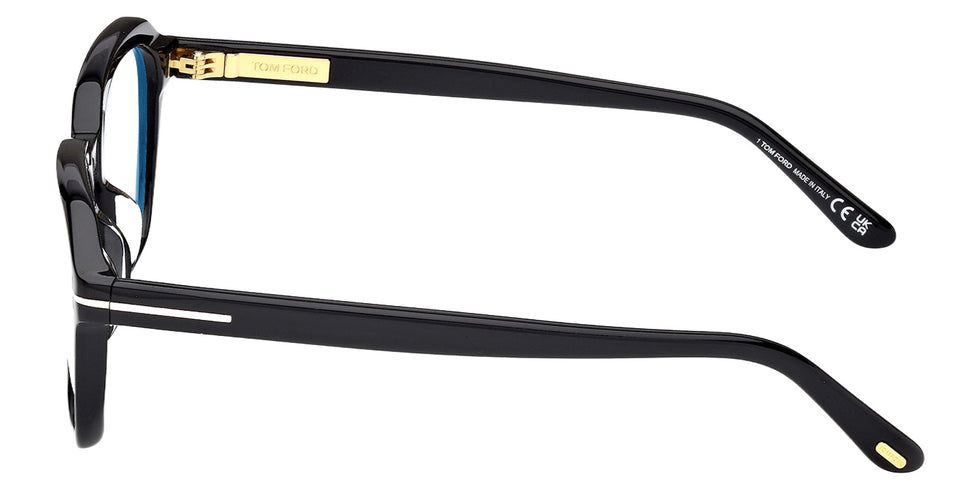 Tom Ford FT6060-F-B 001 54 - Shiny Black / Blue Filter #id:ft6060fb001_s:100110