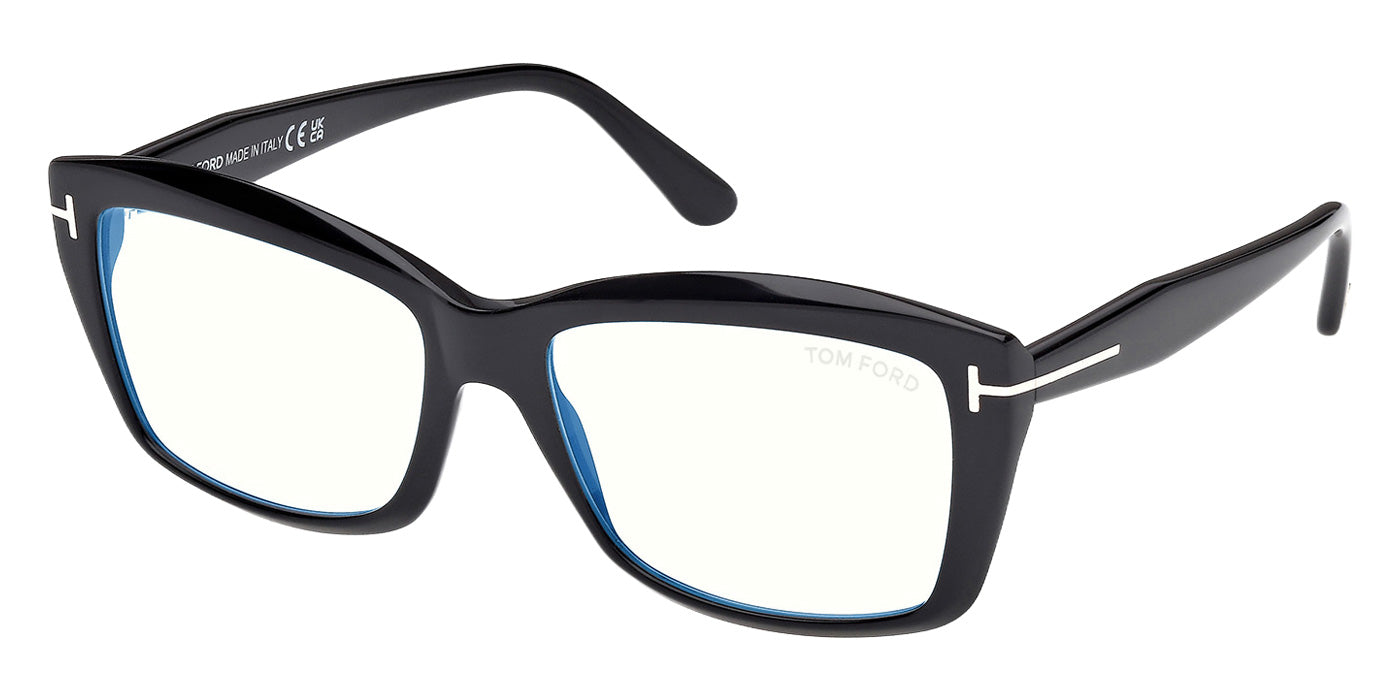 Tom Ford FT6065-B 001 55 - Shiny Black / Blue Filter #id:ft6065b001_s:100105
