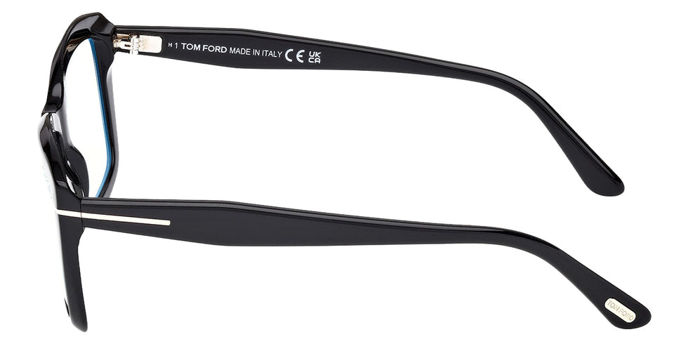 Tom Ford FT6065-B 001 55 - Shiny Black / Blue Filter #id:ft6065b001_s:100110