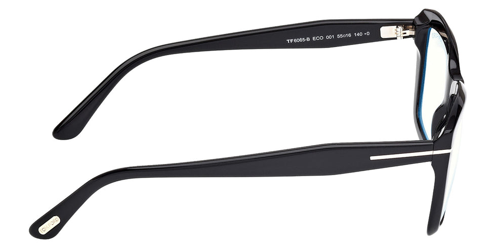 Tom Ford FT6065-B 001 55 - Shiny Black / Blue Filter #id:ft6065b001_s:100130