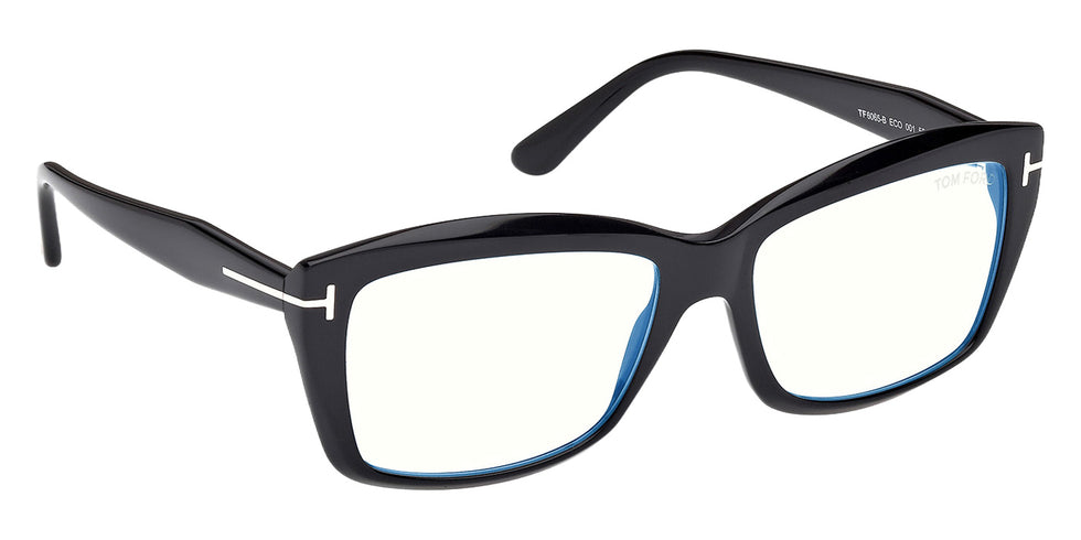 Tom Ford FT6065-B 001 55 - Shiny Black / Blue Filter #id:ft6065b001_s:100135