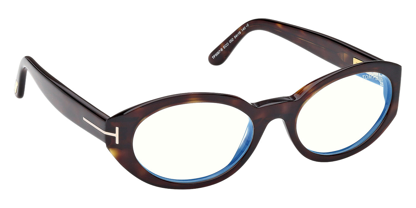 Tom Ford FT6067-B 052 54 - Dark Havana / Blue Filter #id:ft6067b052_s:102135