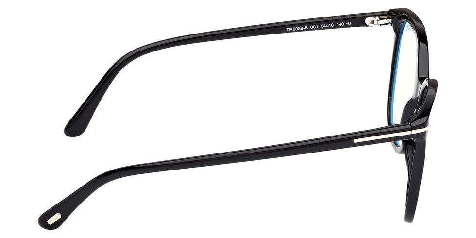 Tom Ford FT6089-B 001 54 - Shiny Black / Blue Filter #id:ft6089b001_s:100130