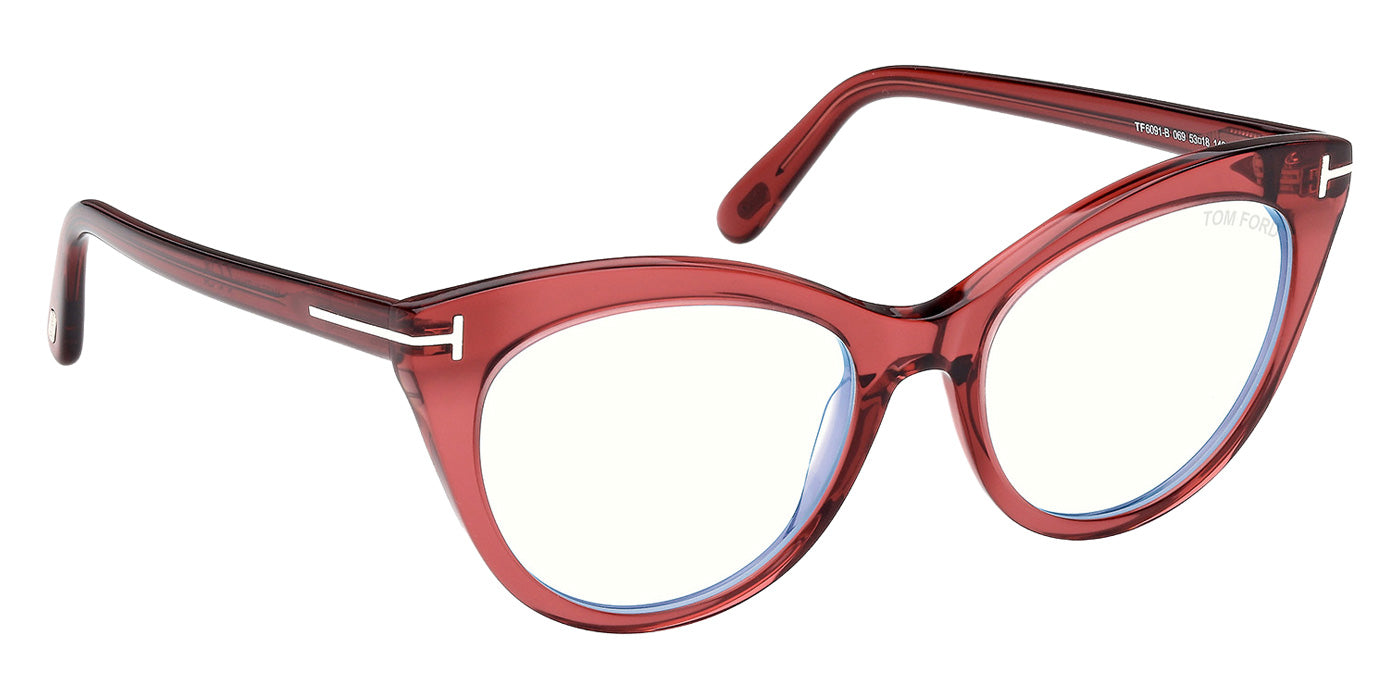 Tom Ford FT6091-B 069 53 - Shiny Bordeaux / Blue Filter #id:ft6091b069_s:106135