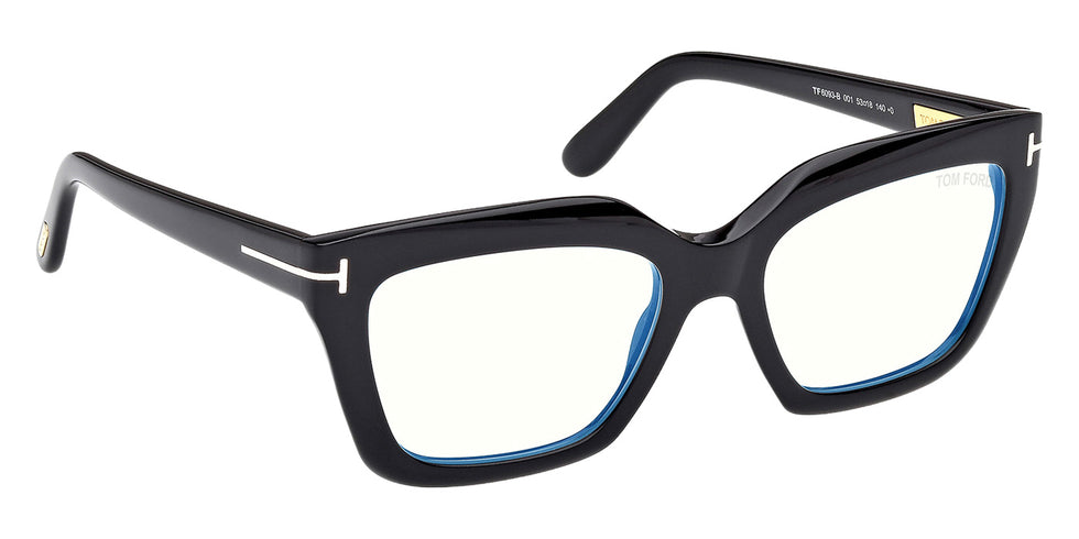 Tom Ford FT6093-B 001 53 - Shiny Black / Blue Filter #id:ft6093b001_s:100135