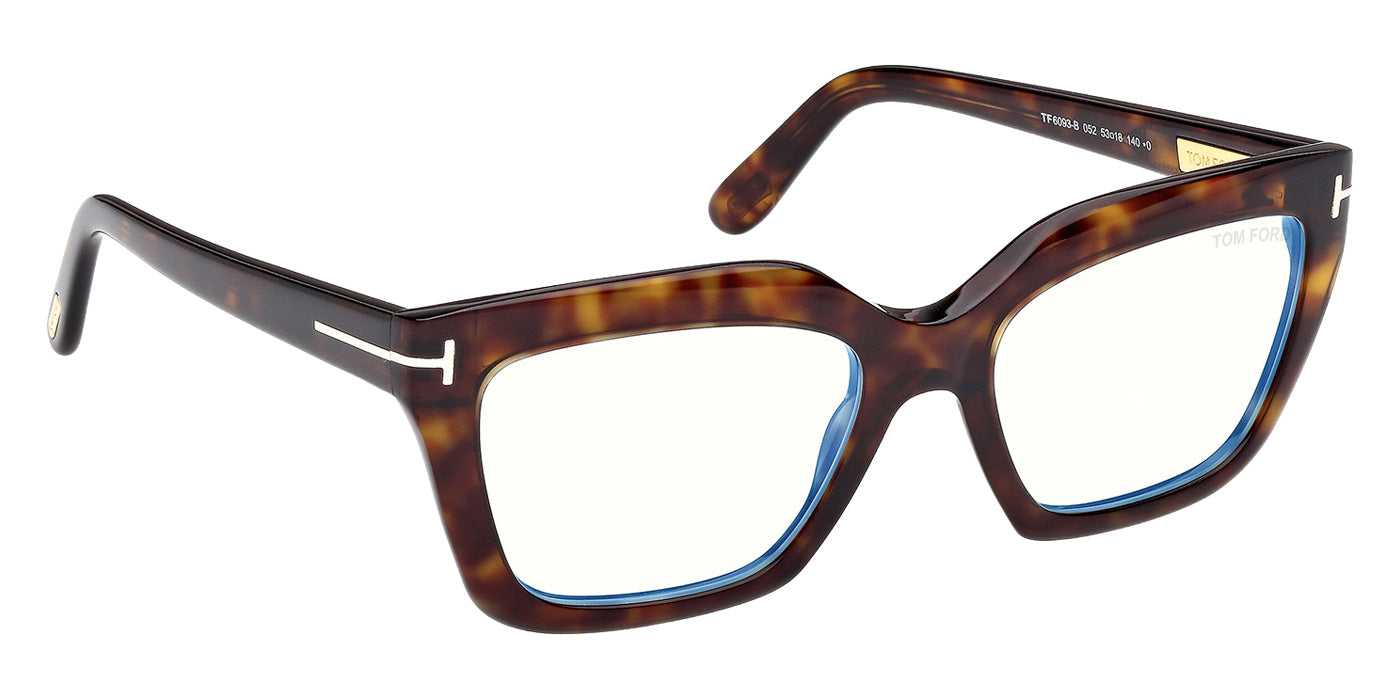 Tom Ford FT6093-B 052 53 - Dark Havana / Blue Filter #id:ft6093b052_s:102135