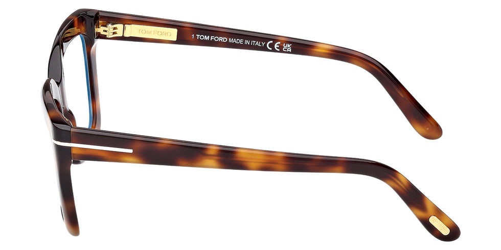 Tom Ford FT6093-B 053 53 - Blonde Havana / Blue Filter 053 #id:ft6093b053_s:100110