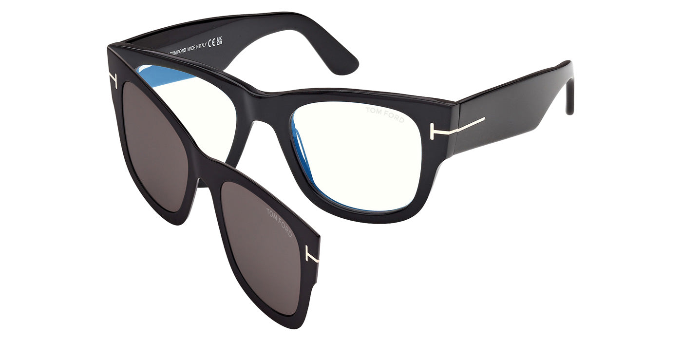 Tom Ford FT6099-B 001 51 - Shiny Black / Smoke Blue Filter #id:ft6099b001_s:100105