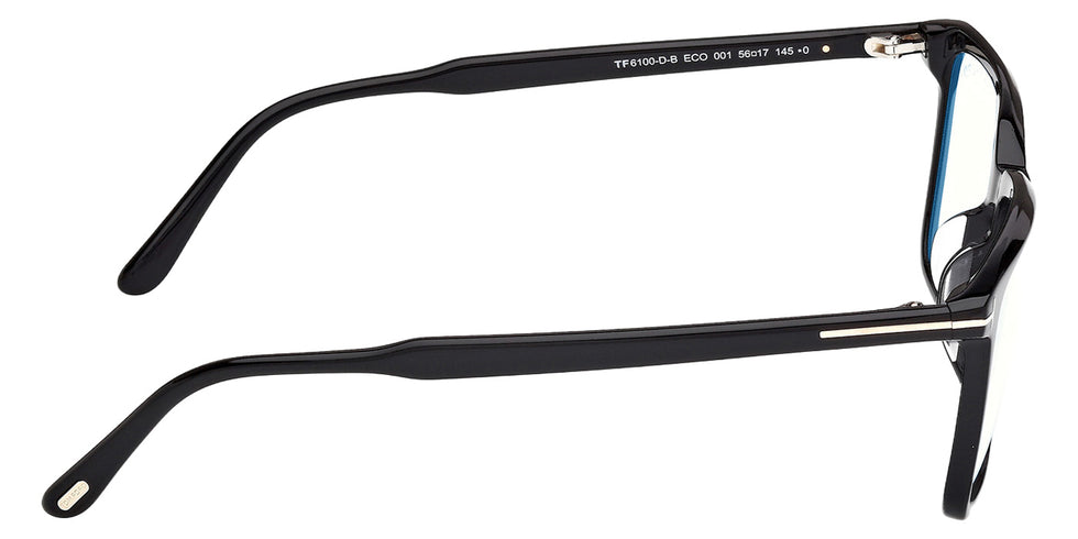 Tom Ford FT6100-D-B 001 56 - Shiny Black / Blue Filter #id:ft6100db001_s:100130