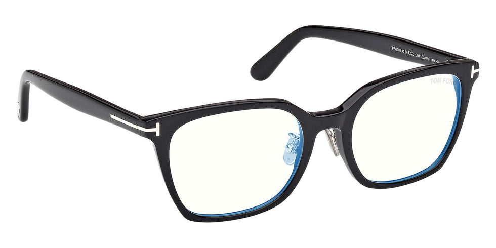 Tom Ford FT6103-D-B 001 53 - Shiny Black / Blue Filter #id:ft6103db001_s:100135