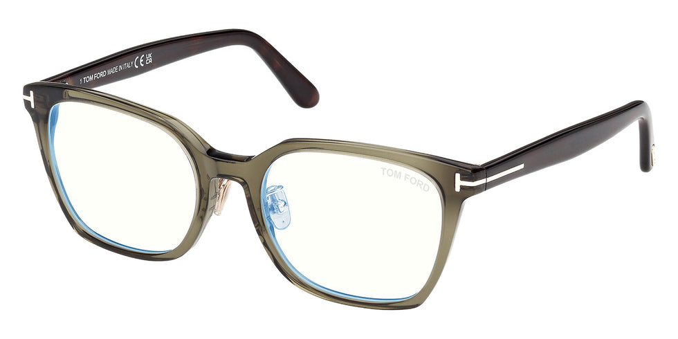 Tom Ford FT6103-D-B 096 53 - Shiny Dark Green / Blue Filter #id:ft6103db096_s:104105
