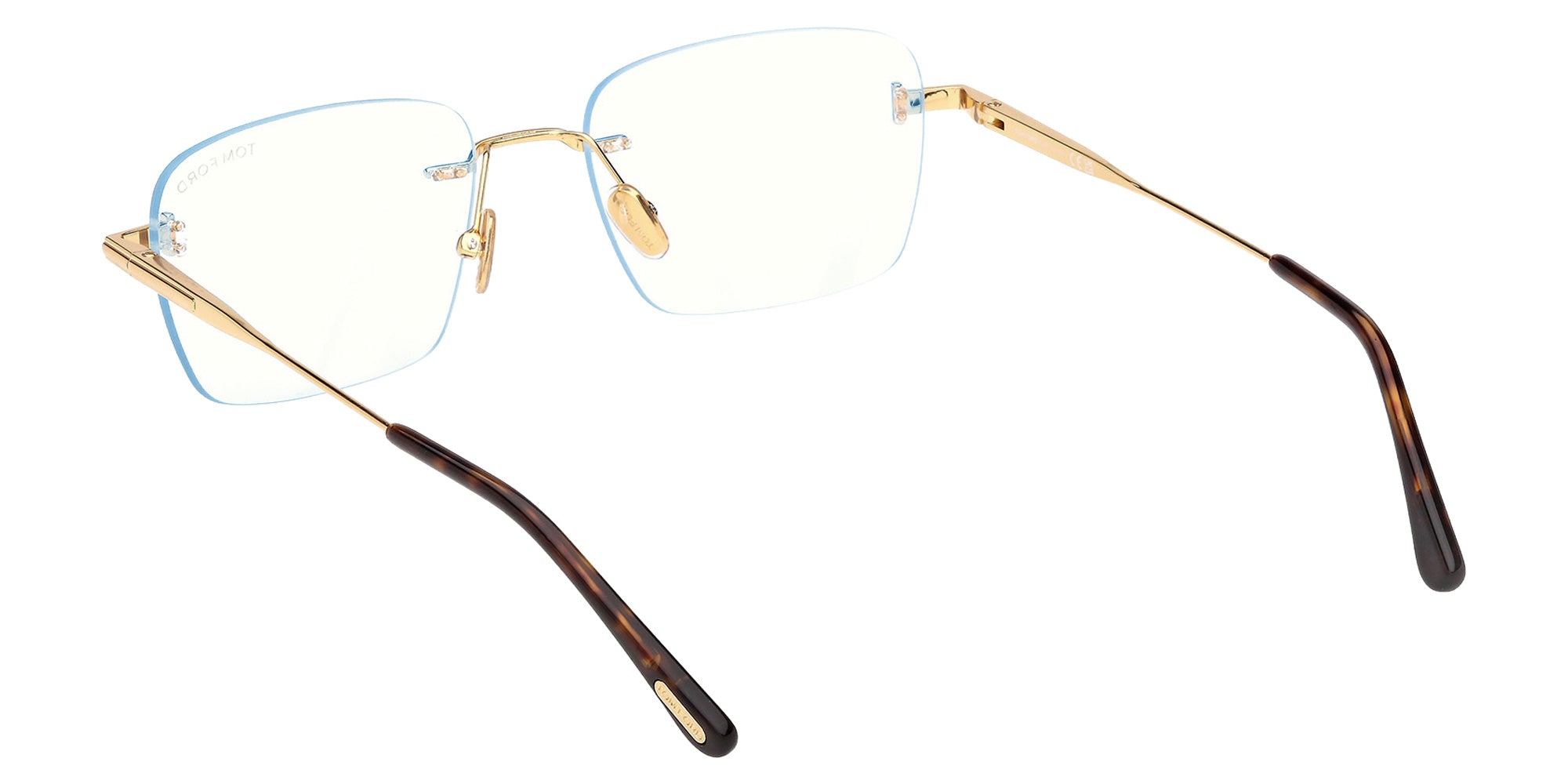 Tom Ford FT6117-B 030 54 - Shiny Deep Gold / Blue Filter 030 #id:ft6117b030_s:100115