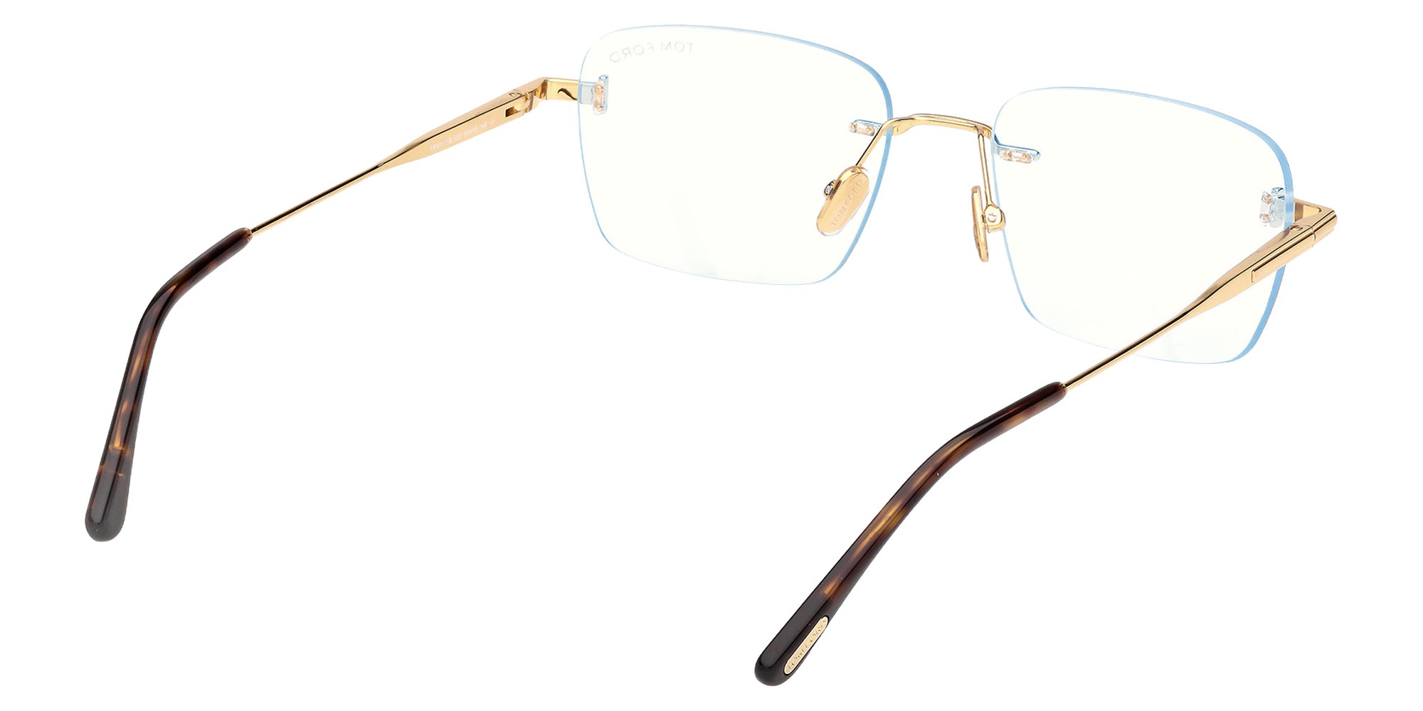 Tom Ford FT6117-B 030 54 - Shiny Deep Gold / Blue Filter 030 #id:ft6117b030_s:100125