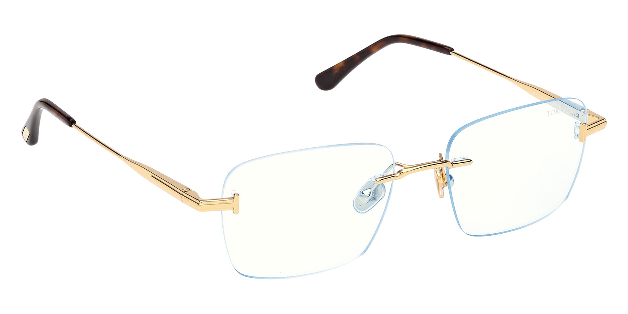 Tom Ford FT6117-B 030 54 - Shiny Deep Gold / Blue Filter 030 #id:ft6117b030_s:100135