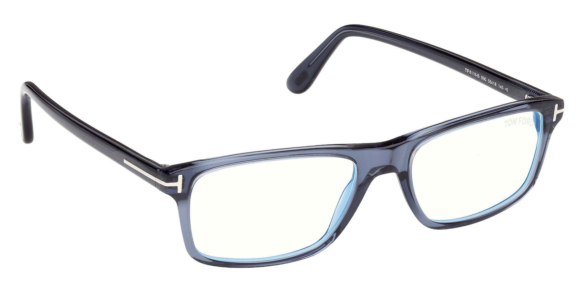 Tom Ford FT6119-B 090 53 - Shiny Blue / Blue Filter 090 #id:ft6119b090_s:104135