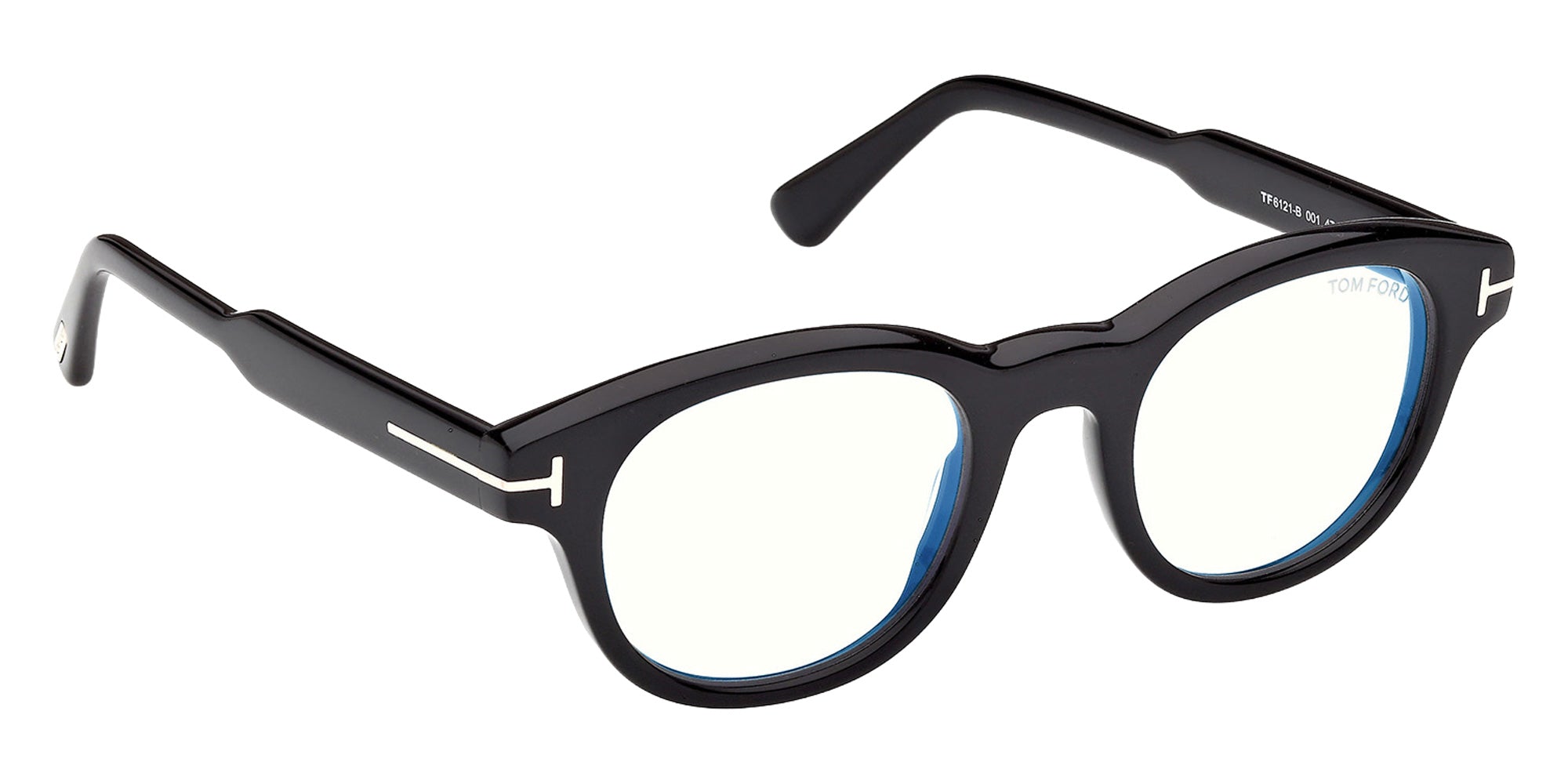 Tom Ford FT6121-B 001 47 - Shiny Black / Blue Filter 001 #id:ft6121b001_s:100135