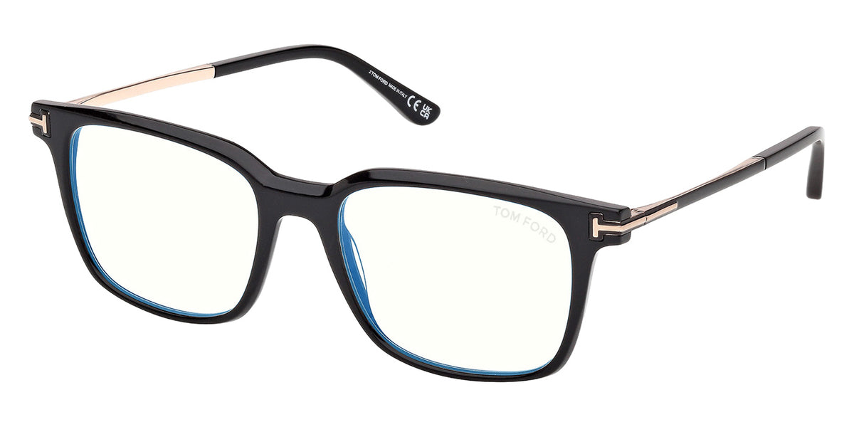 Tom Ford FT6124-B 001 53 - Shiny Black / Blue Filter #id:ft6124b001_s:100105