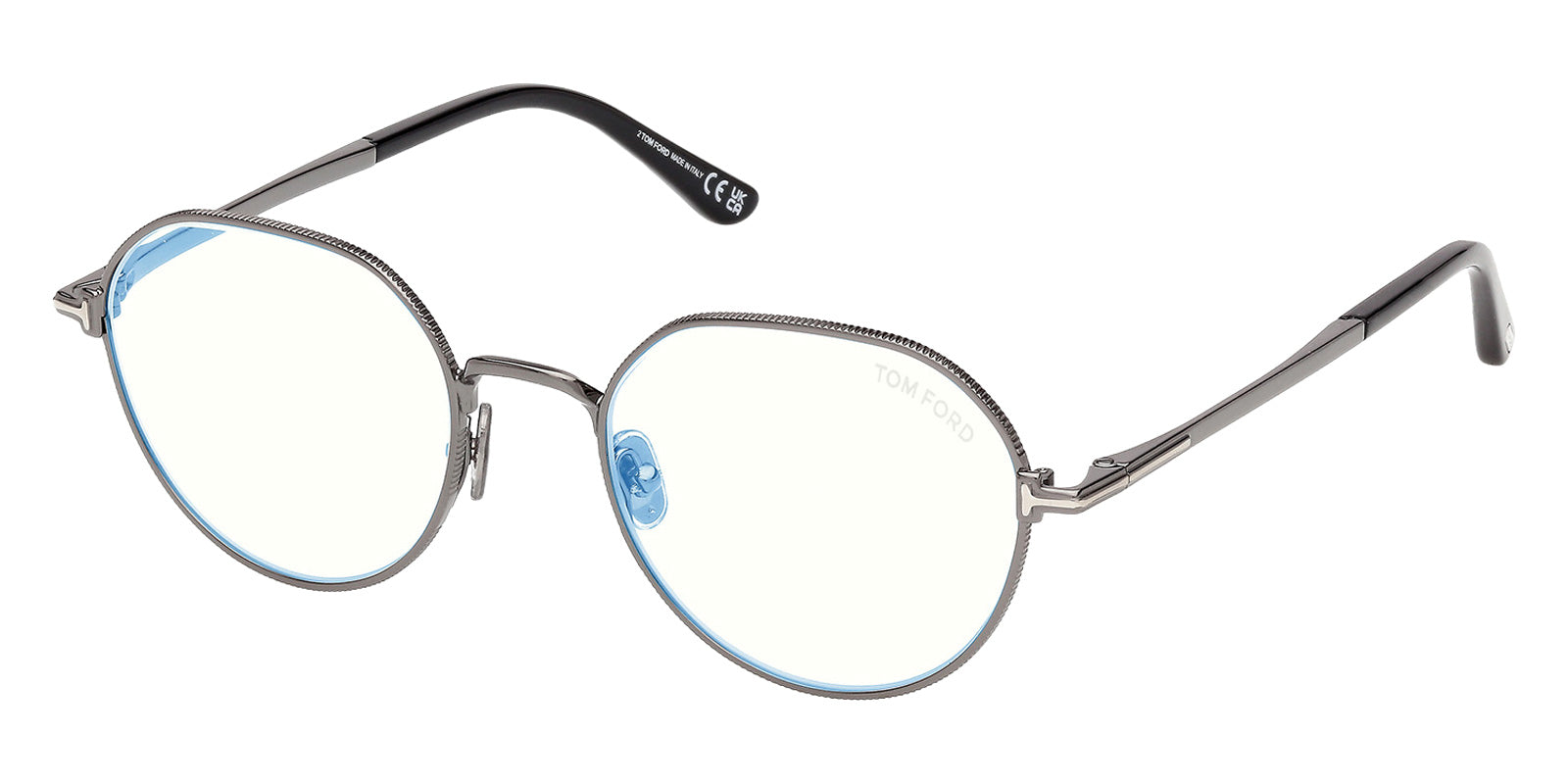 Tom Ford FT6127-B 008 51 - Shiny Gunmetal / Blue Filter #id:ft6127b008_s:100105