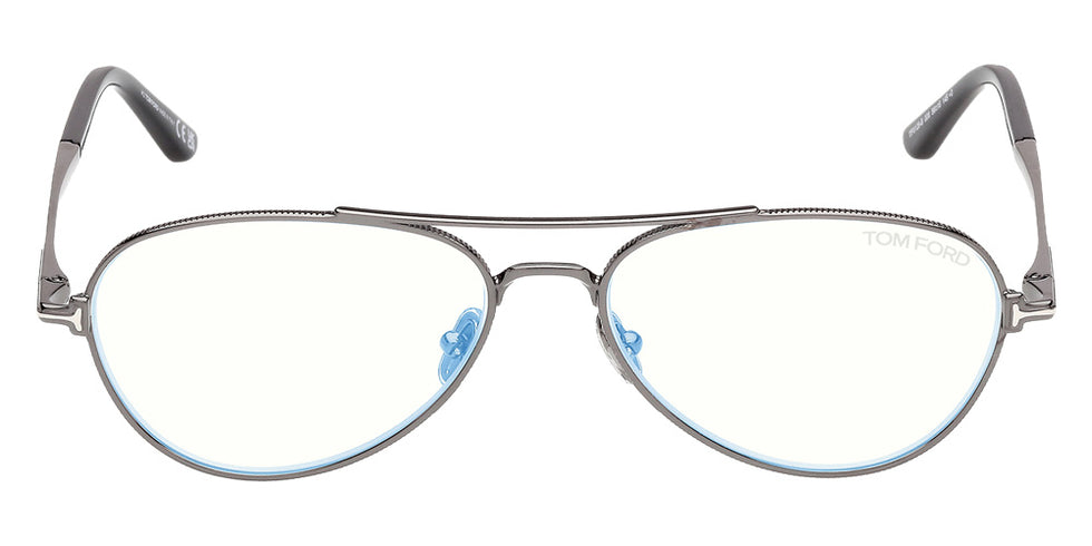 Tom Ford FT6128-B 008 56 - Shiny Gunmetal / Blue Filter #id:ft6128b008_s:100100