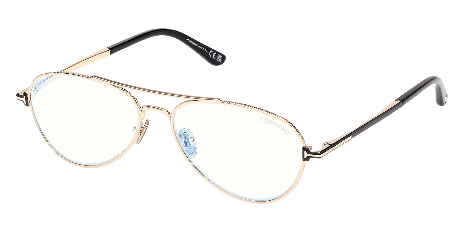 Tom Ford FT6128-B 028 56 - Shiny Rose Gold / Blue Filter #id:ft6128b028_s:100105