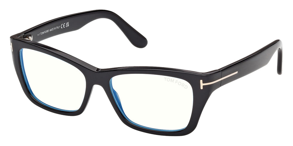 Tom Ford FT6132-B 001 54 - Shiny Black / Blue Filter 001 #id:ft6132b001_s:100105