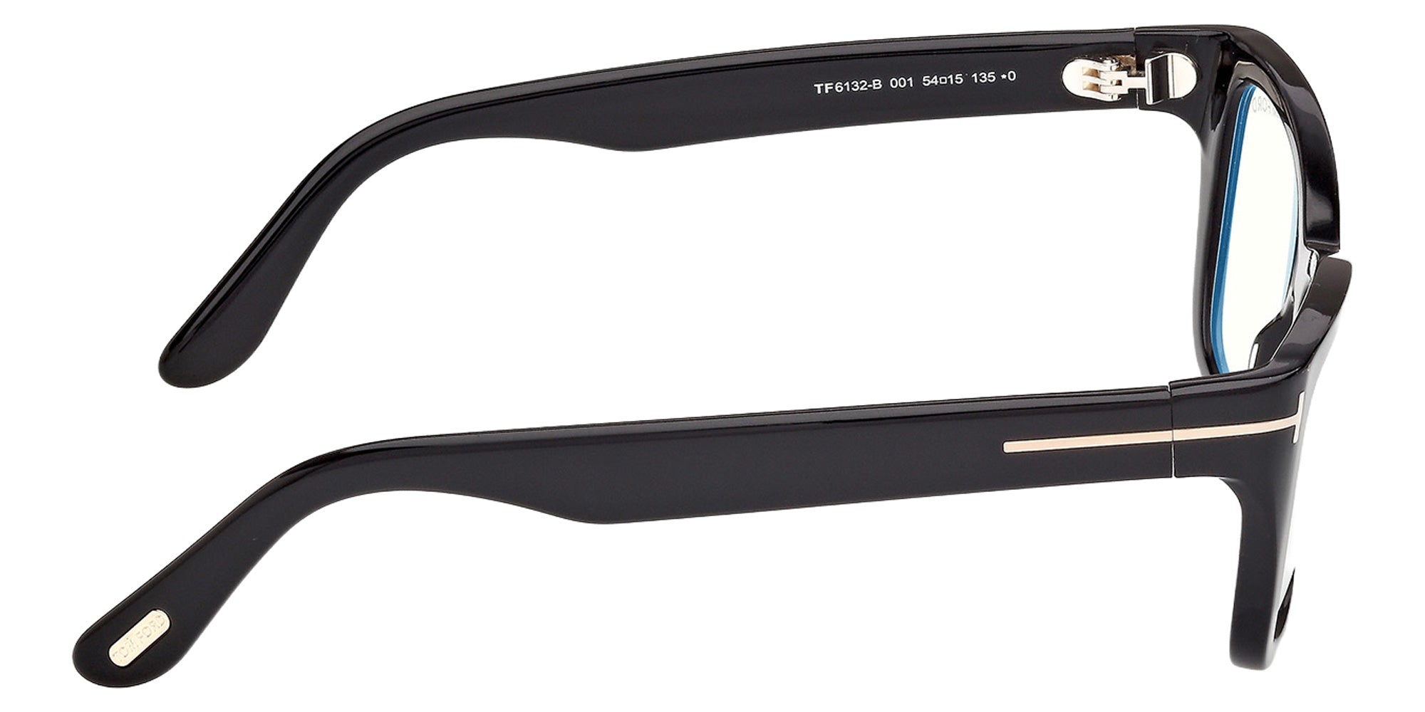 Tom Ford FT6132-B 001 54 - Shiny Black / Blue Filter 001 #id:ft6132b001_s:100130