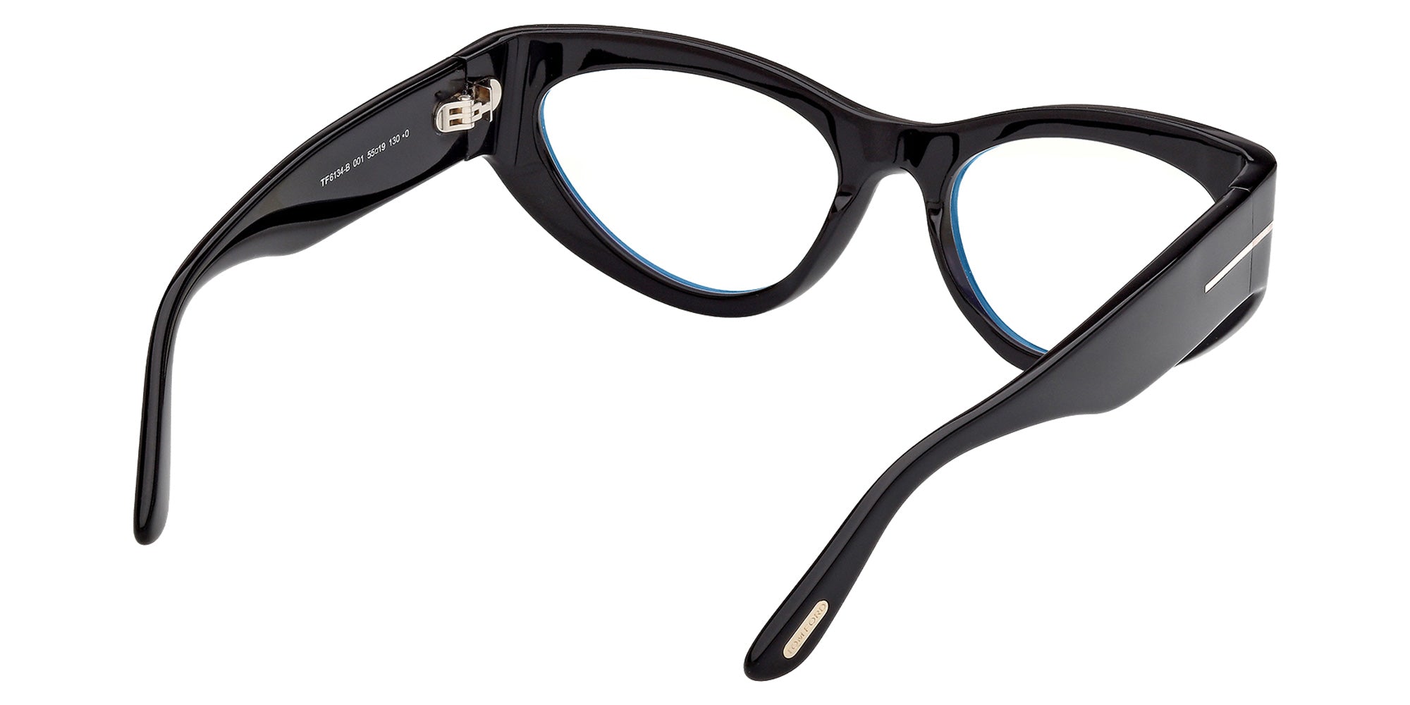 Tom Ford FT6134-B 001 55 - Shiny Black / Blue Filter 001 #id:ft6134b001_s:100125