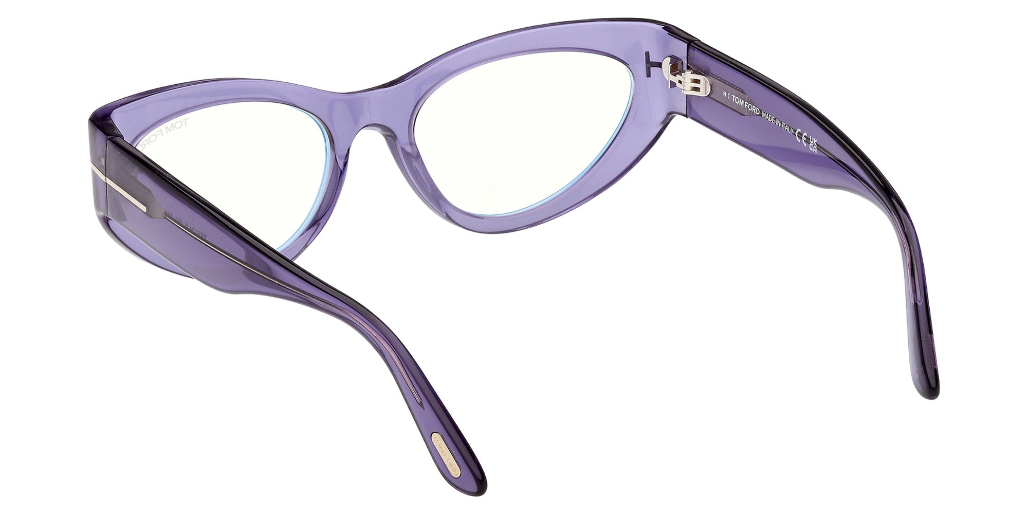Tom Ford FT6134-B 081 55 - Shiny Violet / Blue Filter 081 #id:ft6134b081_s:106115