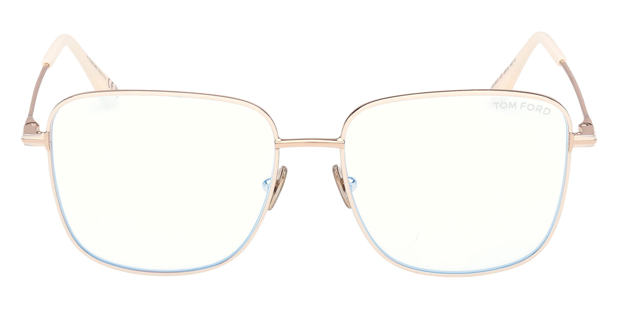 Tom Ford FT6136-B 025 56 - Shiny Ivory / Blue Filter 025 #id:ft6136b025_s:104100