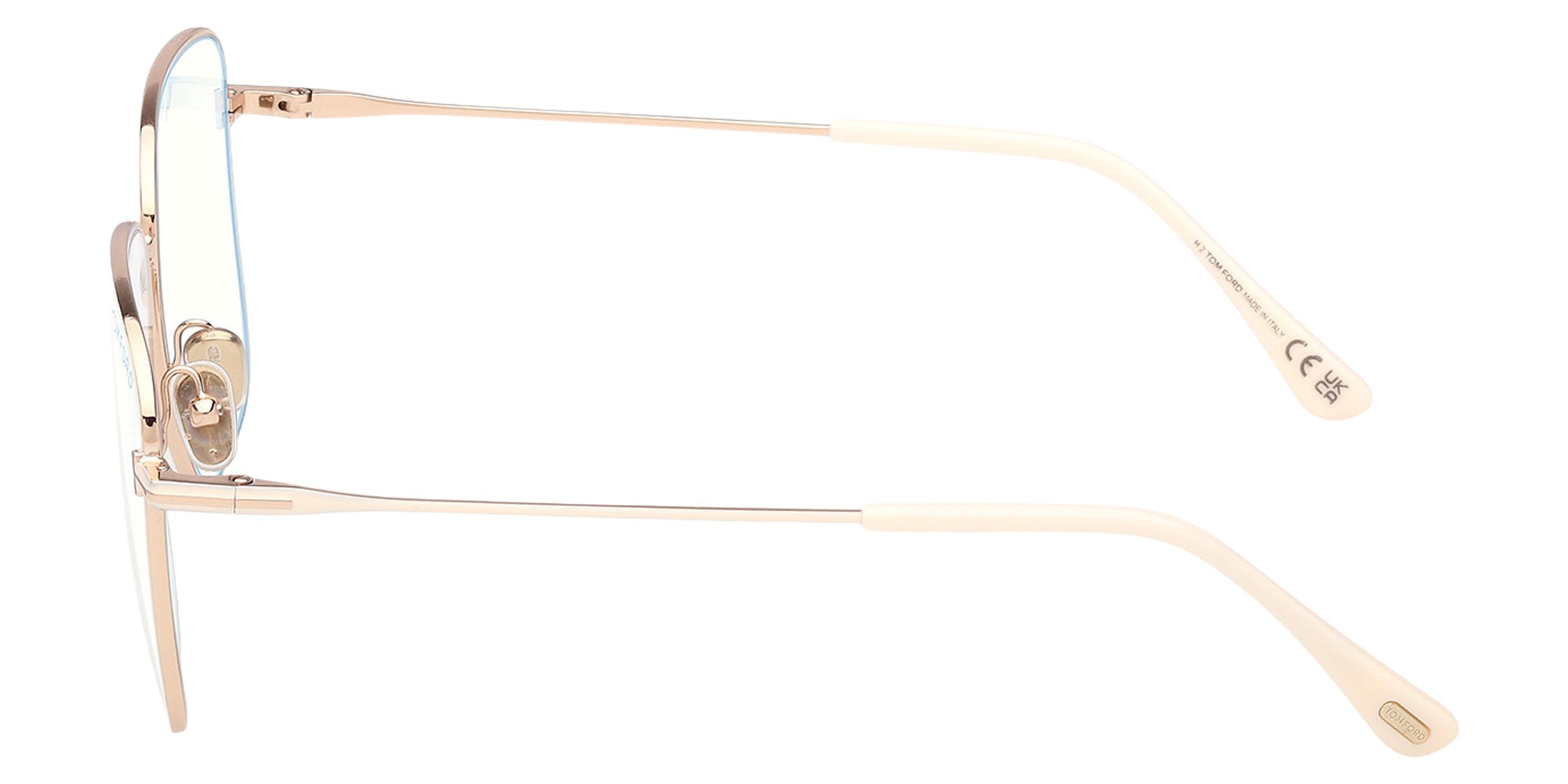 Tom Ford FT6136-B 025 56 - Shiny Ivory / Blue Filter 025 #id:ft6136b025_s:104110